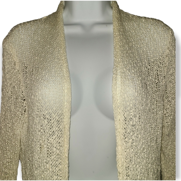 Eileen Fisher lightweight draped cardigan - Picture 3 of 7